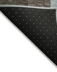 LOOMLAN Rugs Amara Brown Washable Indoor-Outdoor Rug