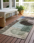 LOOMLAN Rugs Amara Brown Washable Indoor-Outdoor Rug