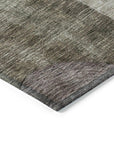 LOOMLAN Rugs Amara Brown Washable Indoor-Outdoor Rug