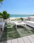 LOOMLAN Rugs Amara Fern Washable Indoor-Outdoor Rug