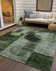 LOOMLAN Rugs Amara Fern Washable Indoor-Outdoor Rug