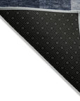 LOOMLAN Rugs Amara Navy Washable Indoor-Outdoor Rug