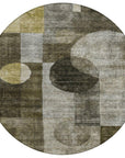 LOOMLAN Rugs Amara Taupe Washable Indoor-Outdoor Rug