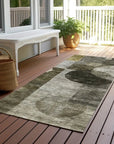 LOOMLAN Rugs Amara Taupe Washable Indoor-Outdoor Rug