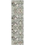 LOOMLAN Rugs Amarrah Green Washable Indoor-Outdoor Rug