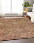 LOOMLAN Rugs Ambray Brown Washable Indoor-Outdoor Rug