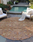 LOOMLAN Rugs Ambray Brown Washable Indoor-Outdoor Rug