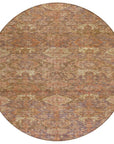LOOMLAN Rugs Ambray Brown Washable Indoor-Outdoor Rug