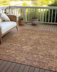 LOOMLAN Rugs Ambray Brown Washable Indoor-Outdoor Rug