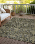 LOOMLAN Rugs Ambray Gray Washable Indoor-Outdoor Rug