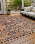 LOOMLAN Rugs Ambray Orange Washable Indoor-Outdoor Rug