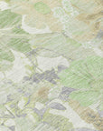 LOOMLAN Rugs Ameliah Green Washable Indoor-Outdoor Rug