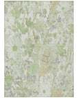 LOOMLAN Rugs Ameliah Green Washable Indoor-Outdoor Rug