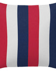 American Stripe Handmade Outdoor Pillow - LOOMLAN - Earnest Collection - Outdoor Pillows