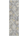 LOOMLAN Rugs Amethira Gray Washable Indoor-Outdoor Rug
