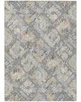 LOOMLAN Rugs Amethira Gray Washable Indoor-Outdoor Rug