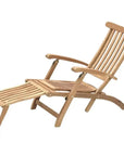 Anders Teak Folding Chair Lounge Sunbrella Cushion - LOOMLAN - HiTeak - Outdoor Cabanas & Loungers