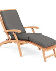 Anders Teak Folding Chair Lounge Sunbrella Cushion - LOOMLAN - HiTeak - Outdoor Cabanas & Loungers