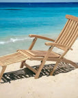 Anders Teak Folding Outdoor Deck Chair - LOOMLAN - HiTeak - Outdoor Lounge Chairs