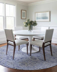 LOOMLAN Rugs Andorra Blue Washable Indoor-Outdoor Rug