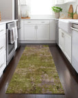 LOOMLAN Rugs Anjari Green Washable Indoor-Outdoor Rug