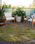 LOOMLAN Rugs Anjari Green Washable Indoor-Outdoor Rug