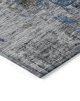 LOOMLAN Rugs Anna Blue Washable Indoor-Outdoor Rug