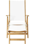 Aquitania Teak Outdoor Folding Deck Chair - LOOMLAN - HiTeak - Outdoor Cabanas & Loungers