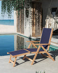 Aquitania Teak Patio Folding Lounge Deck Chair - LOOMLAN - HiTeak - Outdoor Lounge Chairs