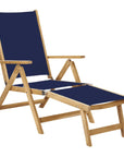 Aquitania Teak Patio Folding Lounge Deck Chair - LOOMLAN - HiTeak - Outdoor Lounge Chairs