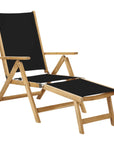 Aquitania Teak Patio Folding Lounge Deck Chair - LOOMLAN - HiTeak - Outdoor Lounge Chairs