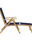 Aquitania Teak Patio Folding Lounge Deck Chair - LOOMLAN - HiTeak - Outdoor Lounge Chairs