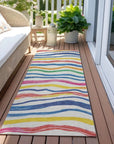 LOOMLAN Rugs Arayndra Ivory Washable Indoor-Outdoor Rug