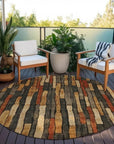 LOOMLAN Rugs Arganza Brown Washable Indoor-Outdoor Rug