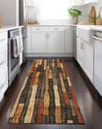 LOOMLAN Rugs Arganza Brown Washable Indoor-Outdoor Rug
