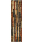 LOOMLAN Rugs Arganza Brown Washable Indoor-Outdoor Rug