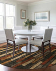 LOOMLAN Rugs Arganza Brown Washable Indoor-Outdoor Rug