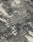 LOOMLAN Rugs Aria Black Washable Indoor-Outdoor Rug