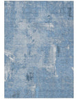 LOOMLAN Rugs Aria Blue Washable Indoor-Outdoor Rug