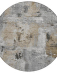 LOOMLAN Rugs Aria Gray Washable Indoor-Outdoor Rug