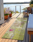 LOOMLAN Rugs Aria Lime Washable Indoor-Outdoor Rug