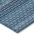 LOOMLAN Rugs Ariaelle Blue Washable Indoor-Outdoor Rug