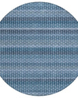 LOOMLAN Rugs Ariaelle Blue Washable Indoor-Outdoor Rug