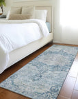 LOOMLAN Rugs Arienne Blue Washable Indoor-Outdoor Rug