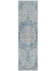 LOOMLAN Rugs Arienne Blue Washable Indoor-Outdoor Rug