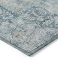 LOOMLAN Rugs Arienne Blue Washable Indoor-Outdoor Rug