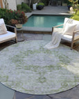 LOOMLAN Rugs Arienne Olive Washable Indoor-Outdoor Rug
