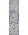 LOOMLAN Rugs Arienne Purple Washable Indoor-Outdoor Rug