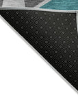 LOOMLAN Rugs Aristea Gray Washable Indoor-Outdoor Rug