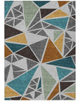 LOOMLAN Rugs Aristea Gray Washable Indoor-Outdoor Rug